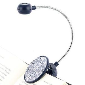 NIB Dabney Lee With It Blue Zebra Reading Light Clip On Compact Dimmable LED
